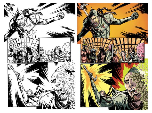 XTZ - Amigo cómics - Dibujo y tinta por Rubén Rojas