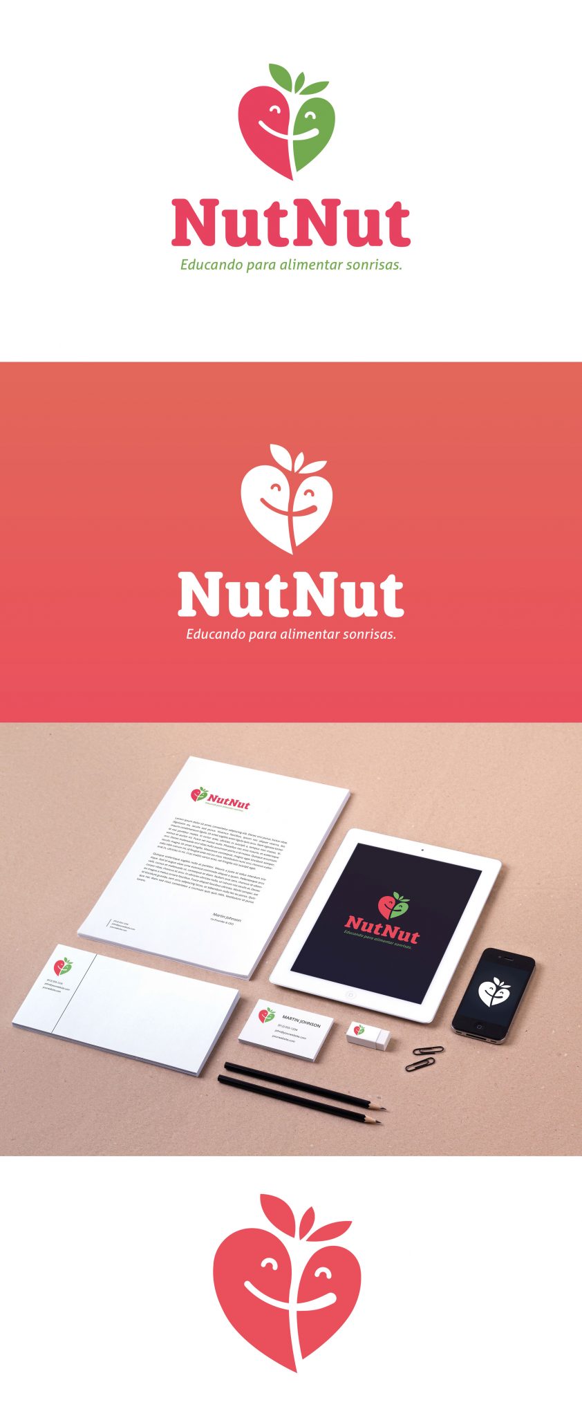 Diseño logotipo educación nutricional
